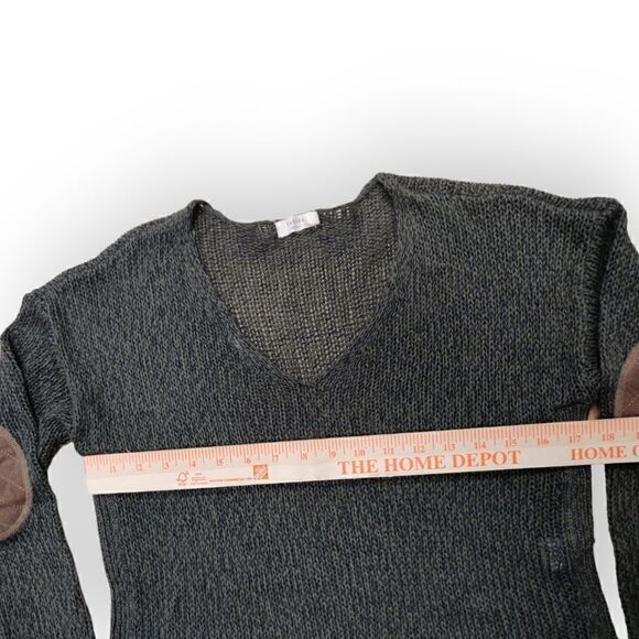 Harper Heritage Green Open Knit V-Neck Sweater Size small - Picture 2 of 6